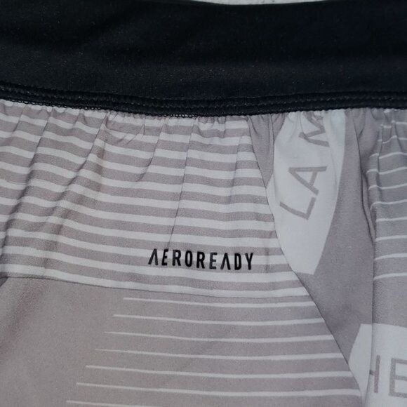Adidas Rare Graphic Aeroready Basketball Zippered Pockets Athletic Sz S Shorts - Picture 2 of 12